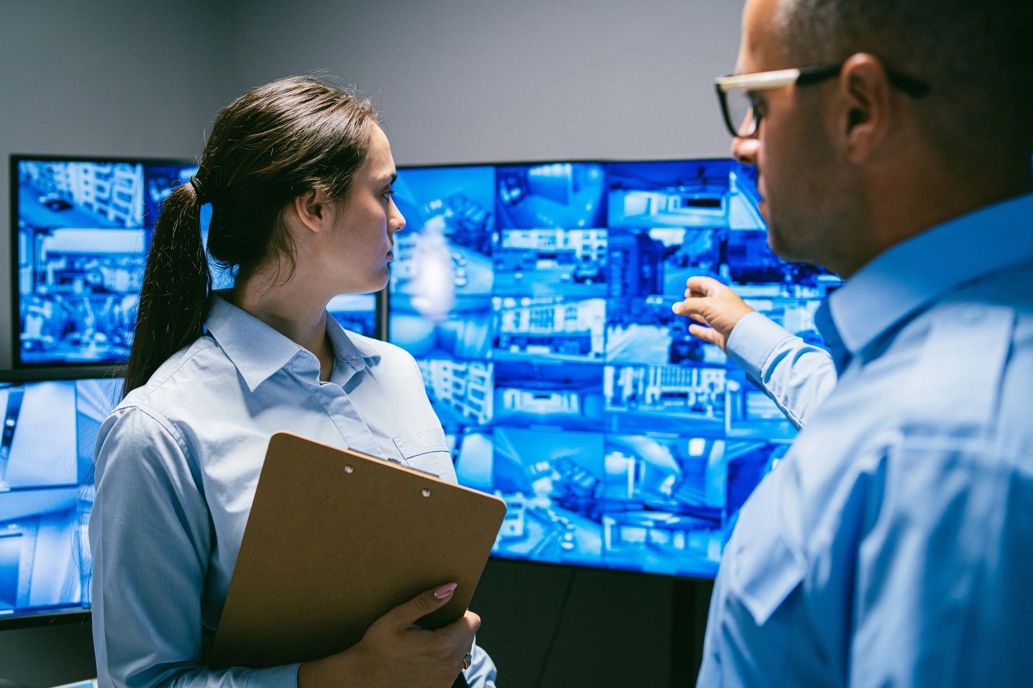 modern security technology office